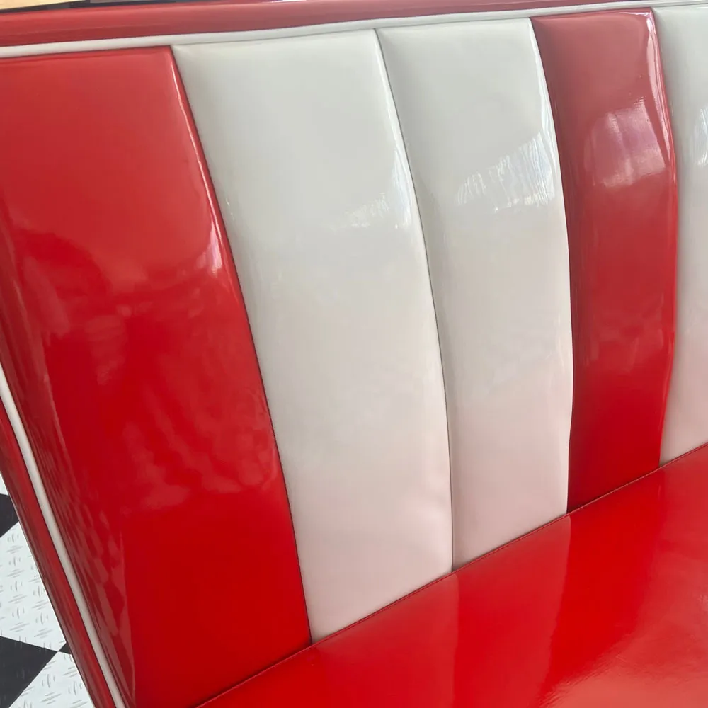 1950 Retro Cafe Diner Booth Sofa Back 2 Back Set