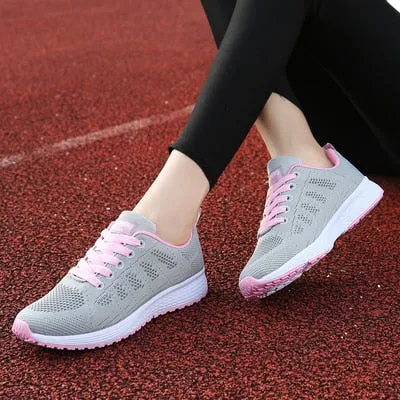 2019autumn luxury shoes women designers sneakers flat lace-up platform sneakers for women black breathable mesh glitter sneakers