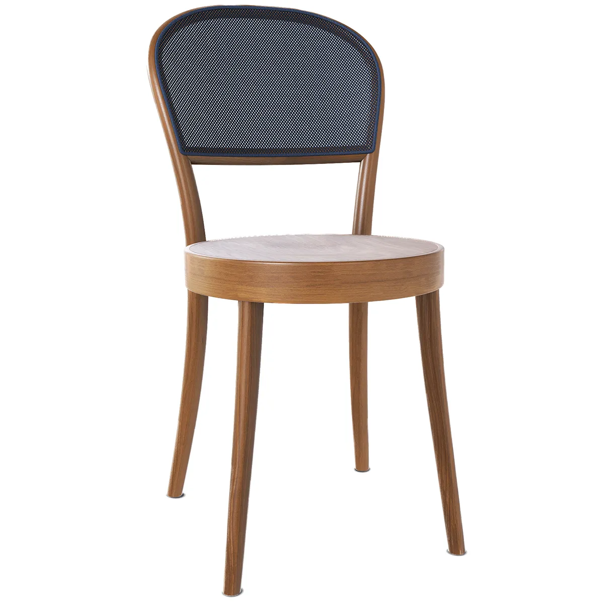 314 Wood Seat Mesh/Cane Back Chair