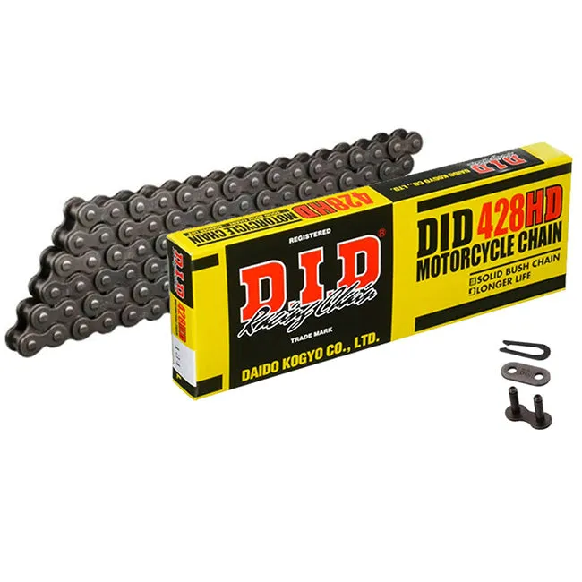 428HD x 130 heavy duty DID chain w/clip link (428HD130)