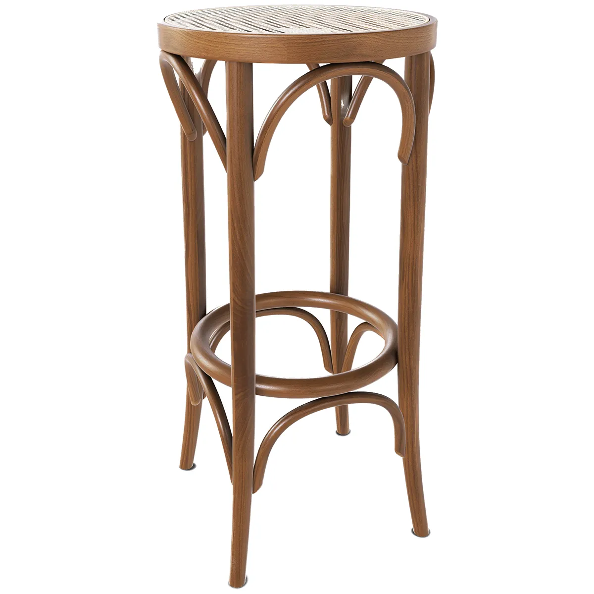 73 Cane/Mesh Barstool