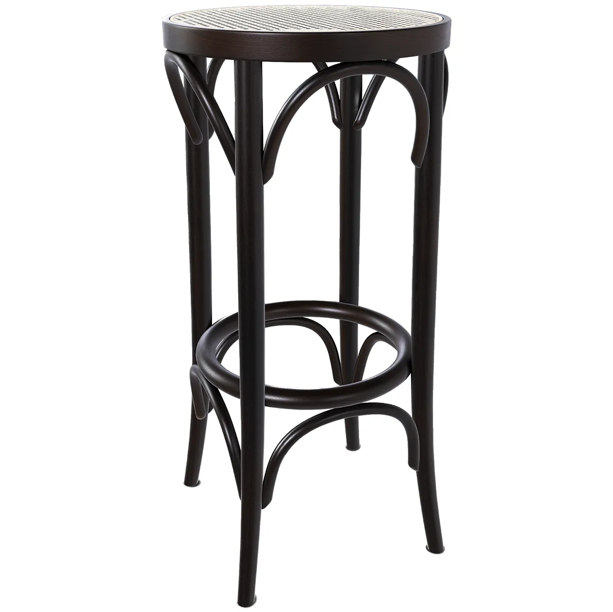 73 Cane/Mesh Barstool