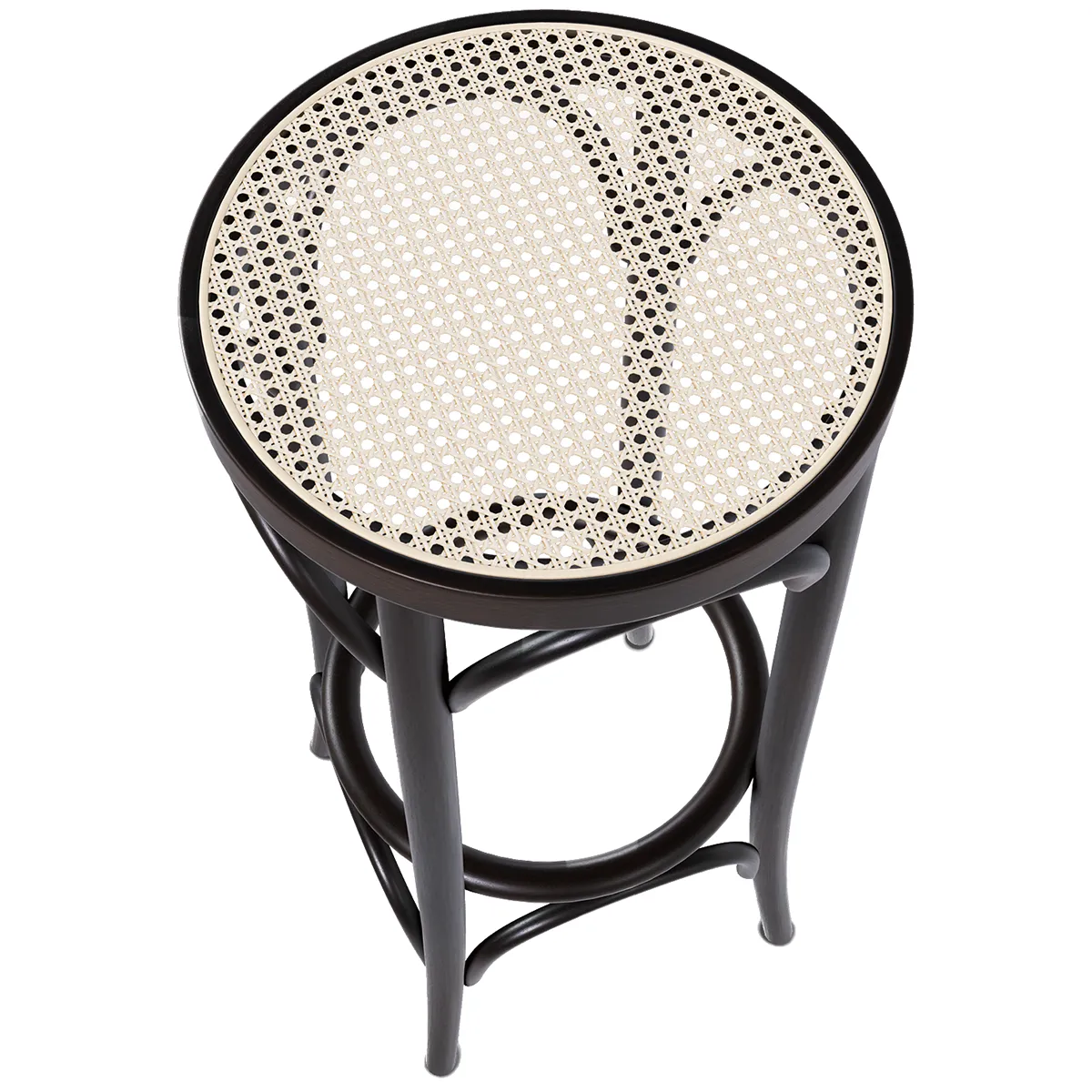 73 Cane/Mesh Barstool