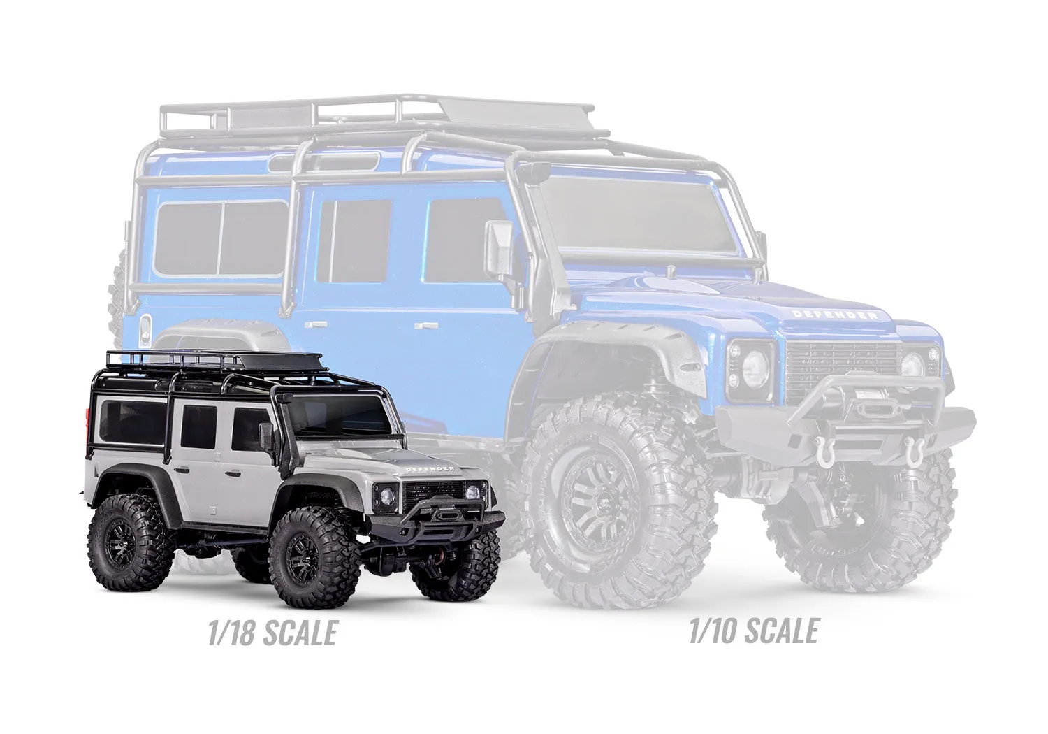 97054-1 TRX-4M Defender 1/18th Scale Crawler Blue