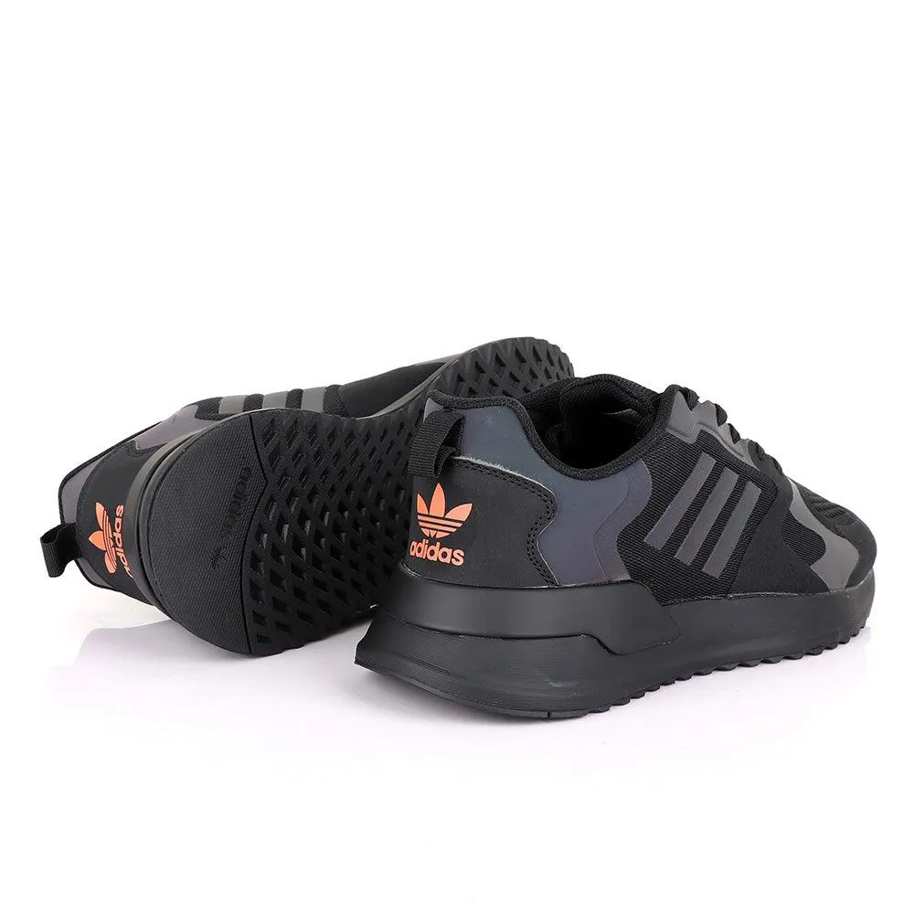 Ad Brand 3 Stripes Black Sneakers