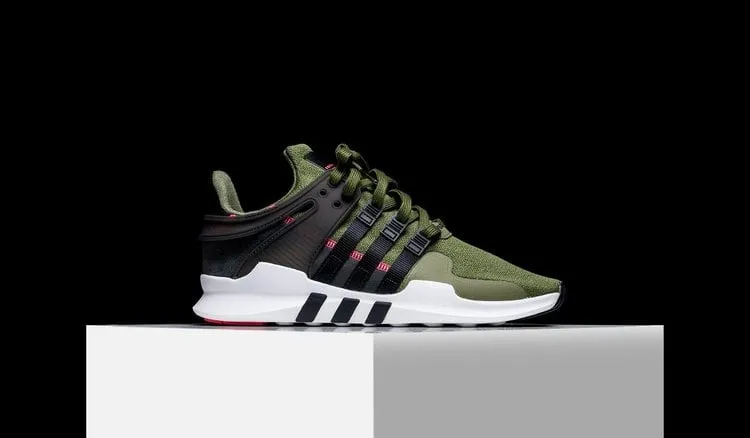 Adidas EQT Support ADV 'Olive' Sneakers, Green