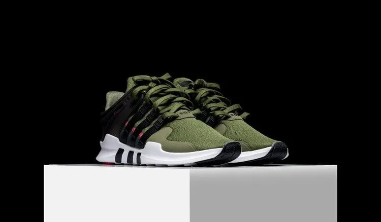 Adidas EQT Support ADV 'Olive' Sneakers, Green