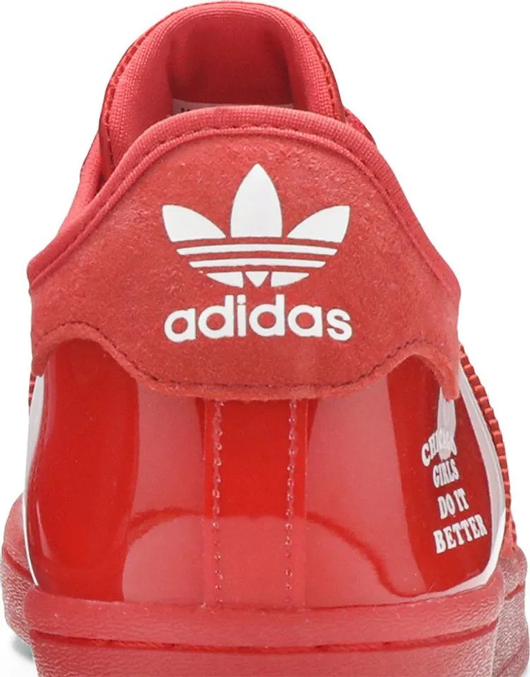 Adidas Fat Tiger Workshop x Superstar 'Chicago Girls Do It Better' Sneakers, Red