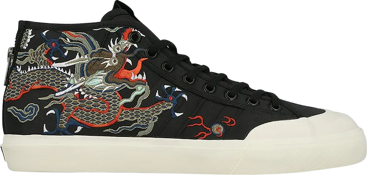 Adidas Footpatrol x Juice x Matchcourt Mid 'Dragon' Sneakers, Black