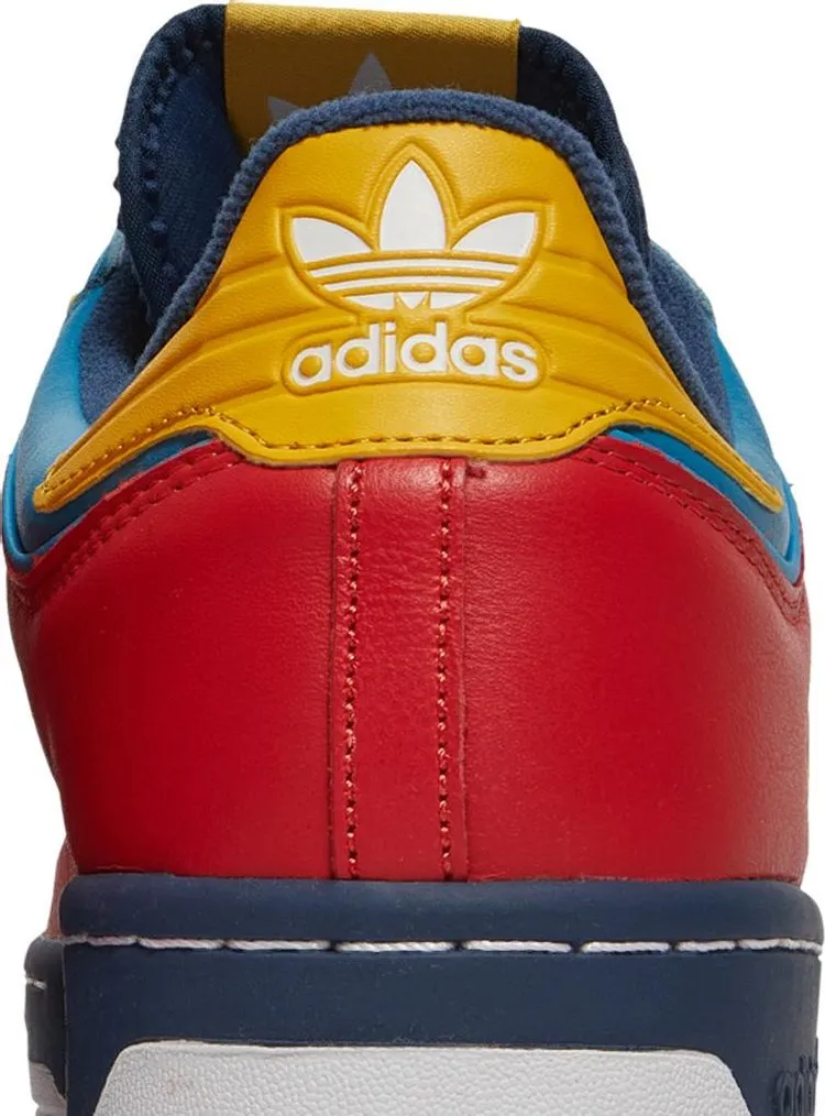 Adidas Human Made x Rivalry Low 'Scarlet Aqua' sneakers, blue