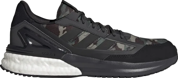 Adidas Nebzed Super Boost 'Black Camo' Sneakers, Black