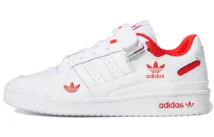 Adidas Originals Forum Low Cloud sneakers, white/red