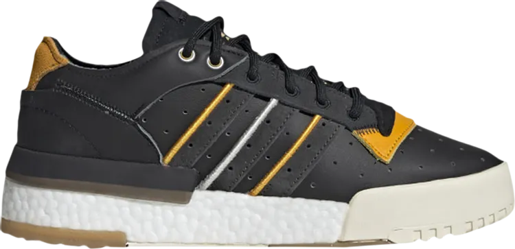 Adidas Rivalry RM Low 'Core Black Carbon' sneakers, black