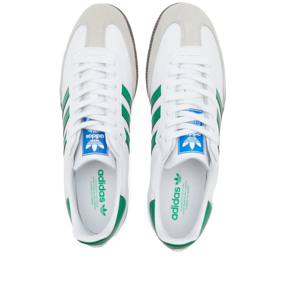 Adidas Samba OG sneakers, white/green