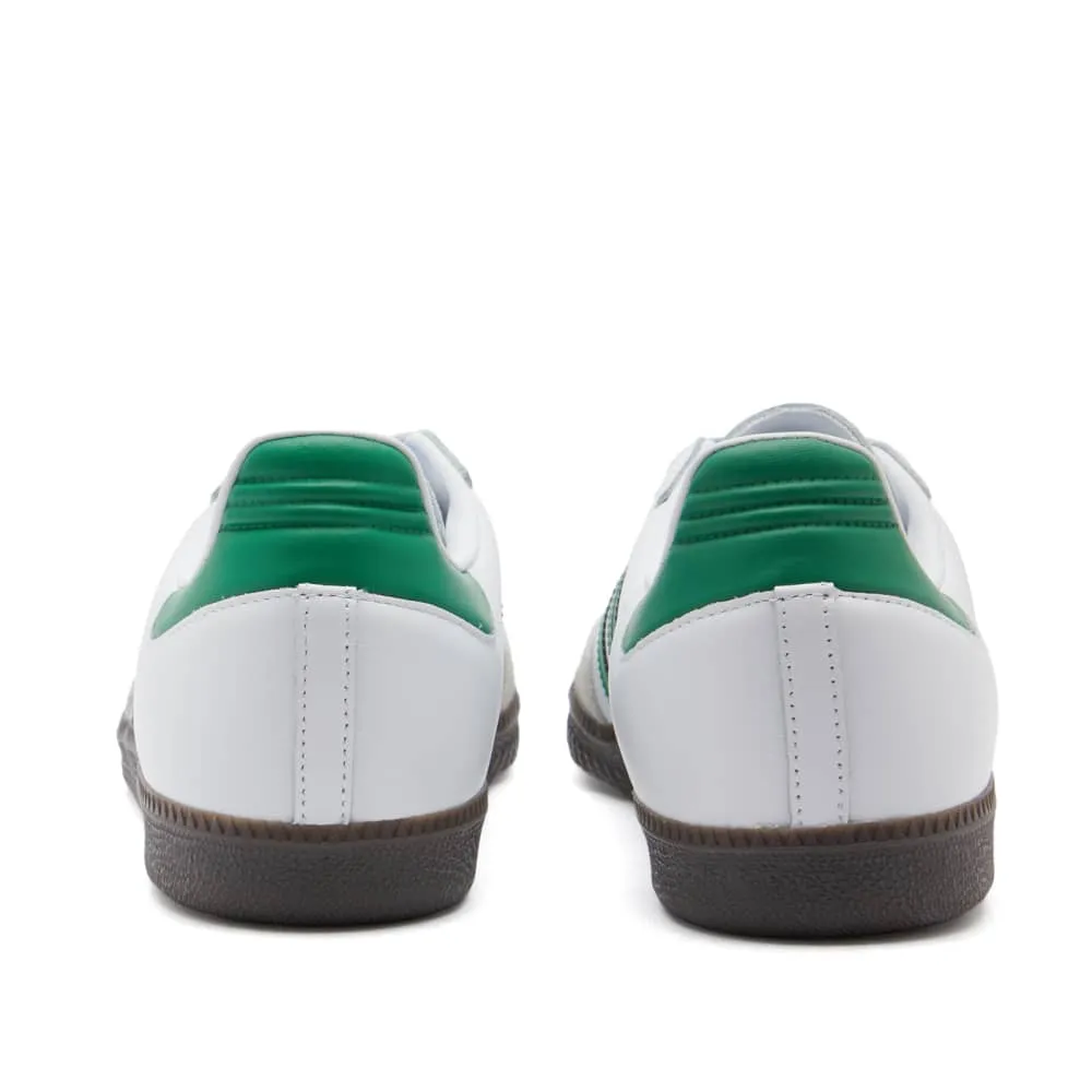 Adidas Samba OG sneakers, white/green