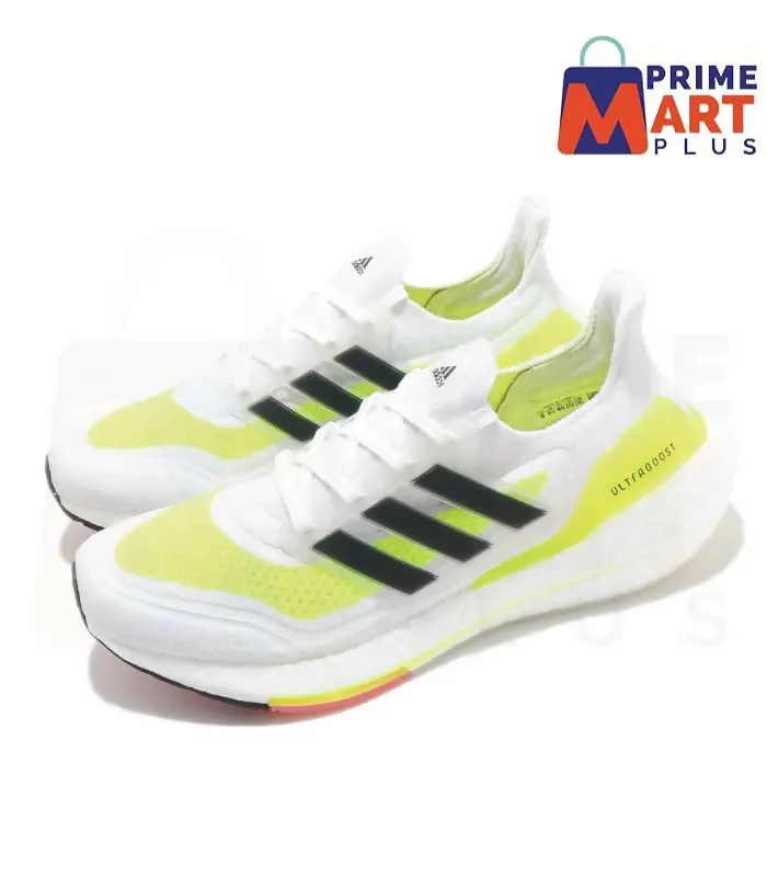 Adidas Ultra Boost 21 White Solar Yellow® Without Box