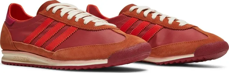 Adidas Wales Bonner x SL72 'Trace Pink Maroon' sneakers, red