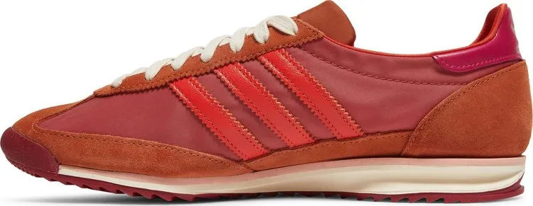 Adidas Wales Bonner x SL72 'Trace Pink Maroon' sneakers, red