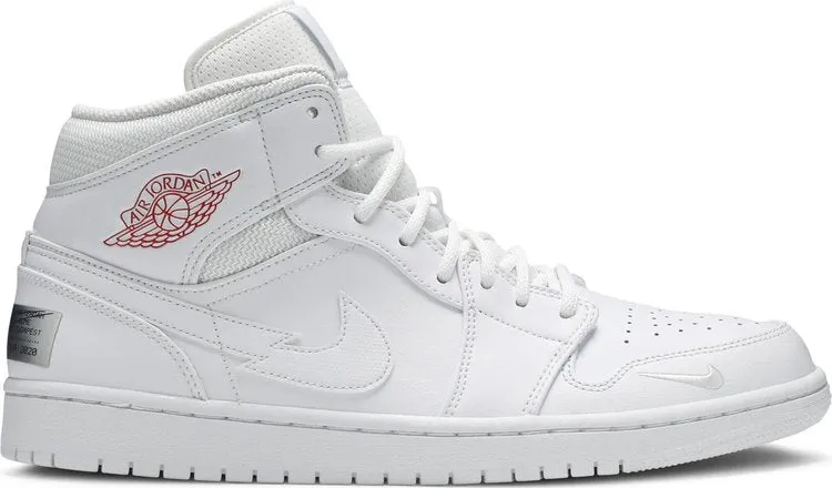 Air Jordan 1 Mid SE Euro Tour sneakers, white