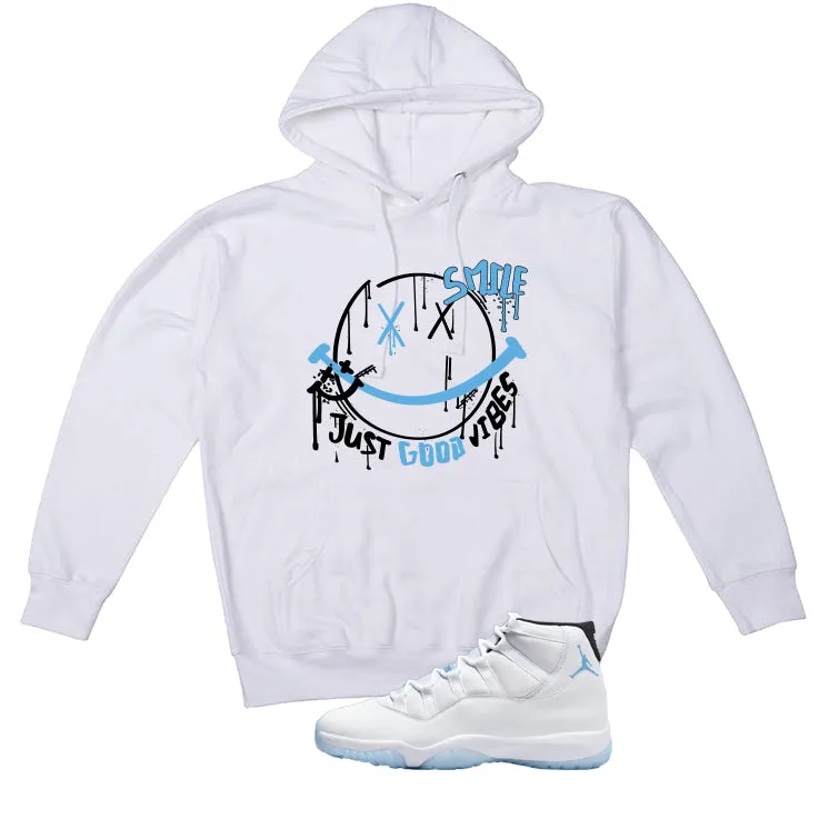 Air Jordan 11 Legend Blue White T-Shirt (Smile)| illcurrency