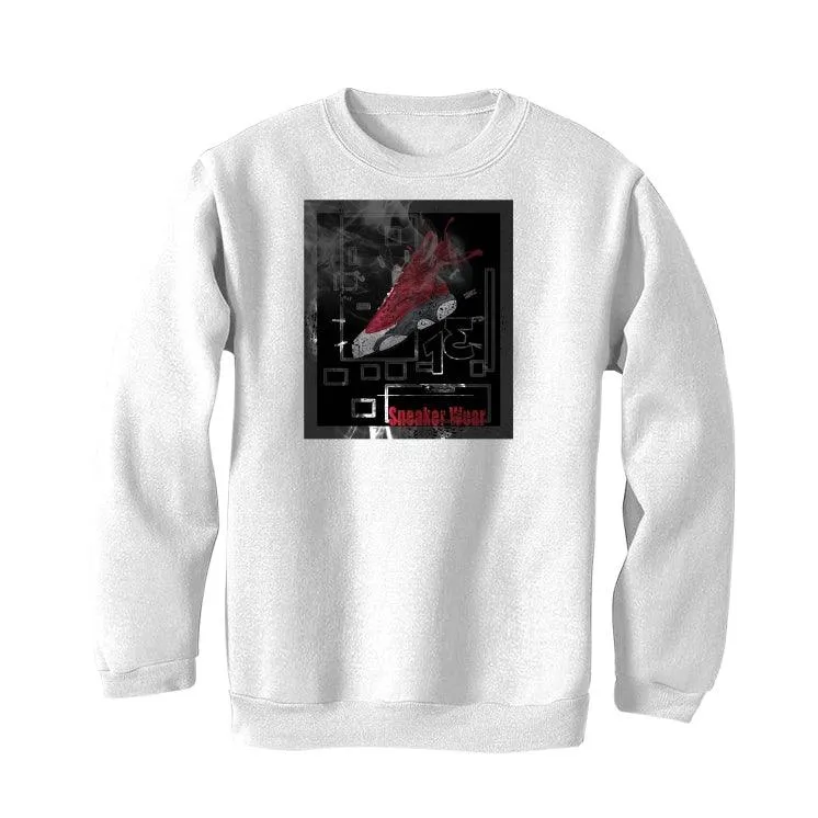 Air Jordan 13 Flint Red 2021 White T-Shirt (Splash 13 Sneaker)