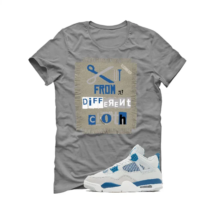 Air Jordan 4 “Military Blue” | illcurrency Grey T-Shirt (Cut from a different cloth)