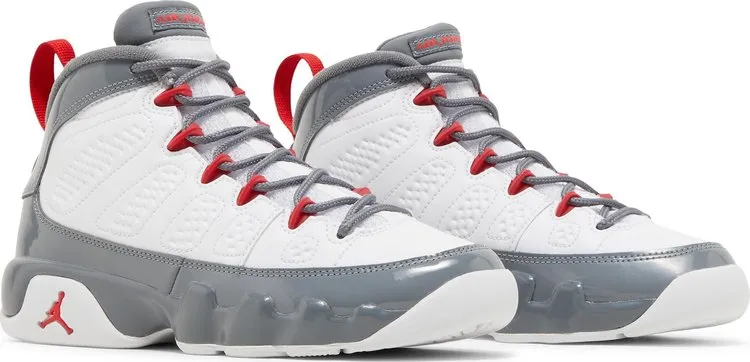 Air Jordan 9 Retro GS Fire Red, gray