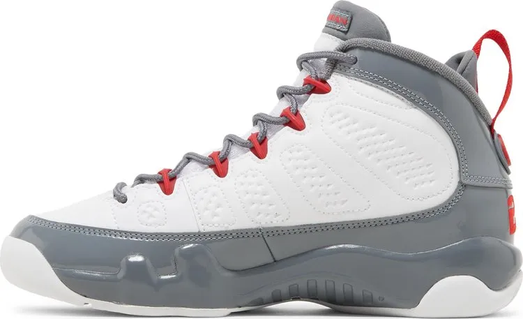 Air Jordan 9 Retro GS Fire Red, gray