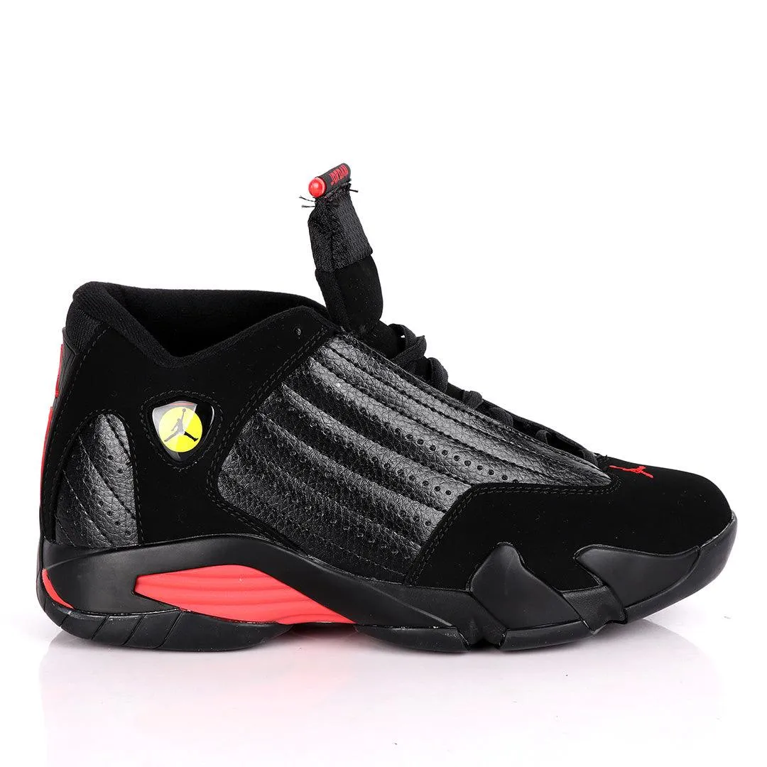 Air Jordan Black-Red Suede Sneakers