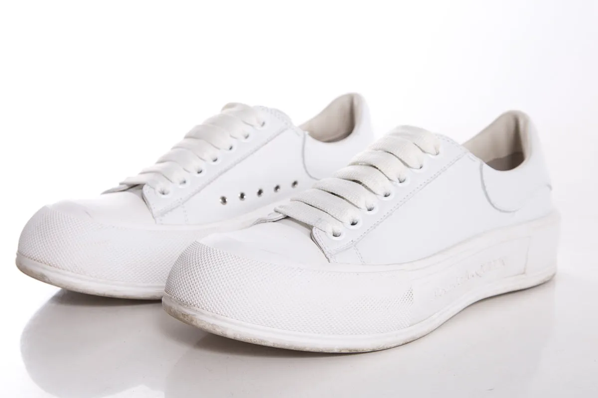 Alexander McQueen White Sneakers SZ 40