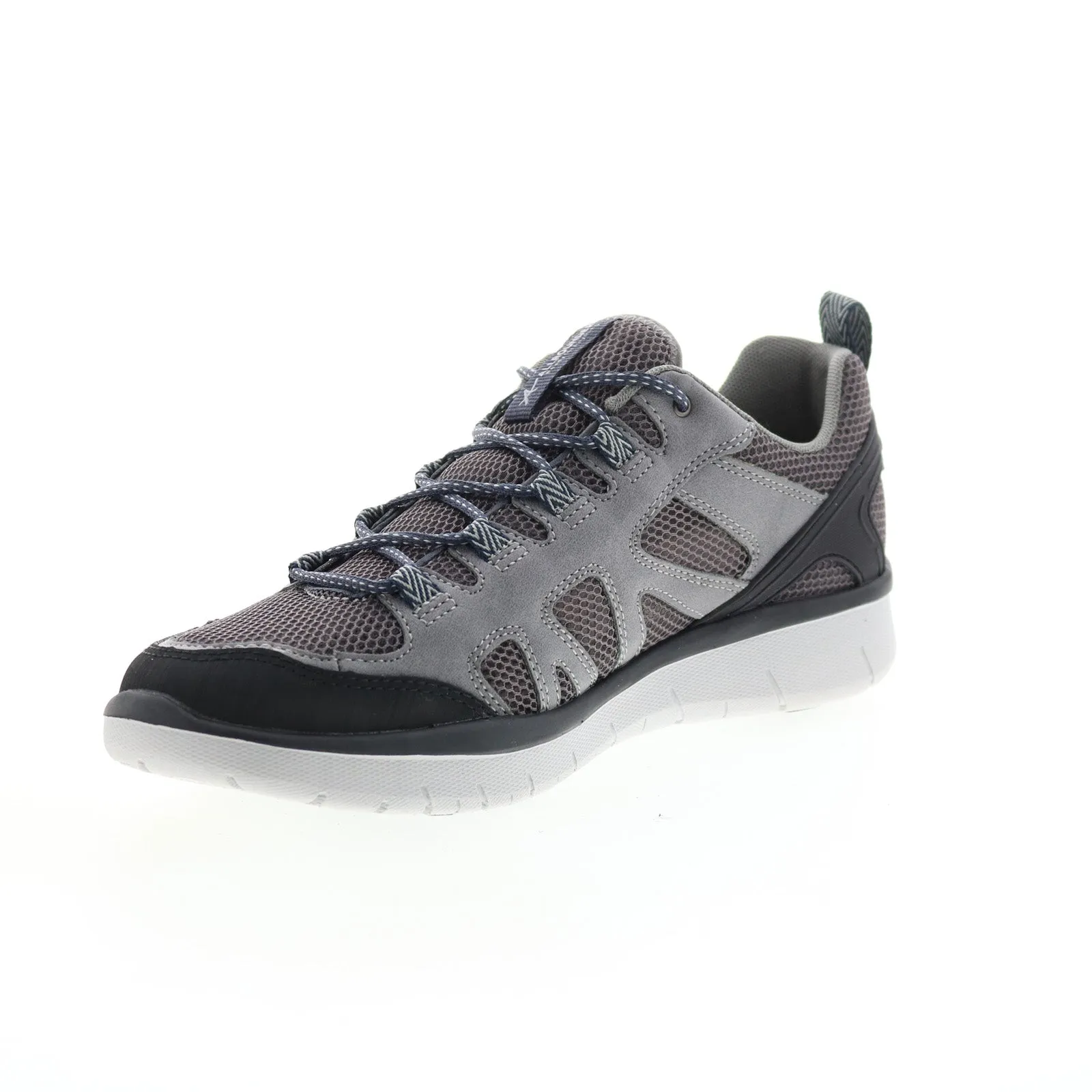 Allrounder by Mephisto Moment Mens Gray Leather Lifestyle Sneakers Shoes