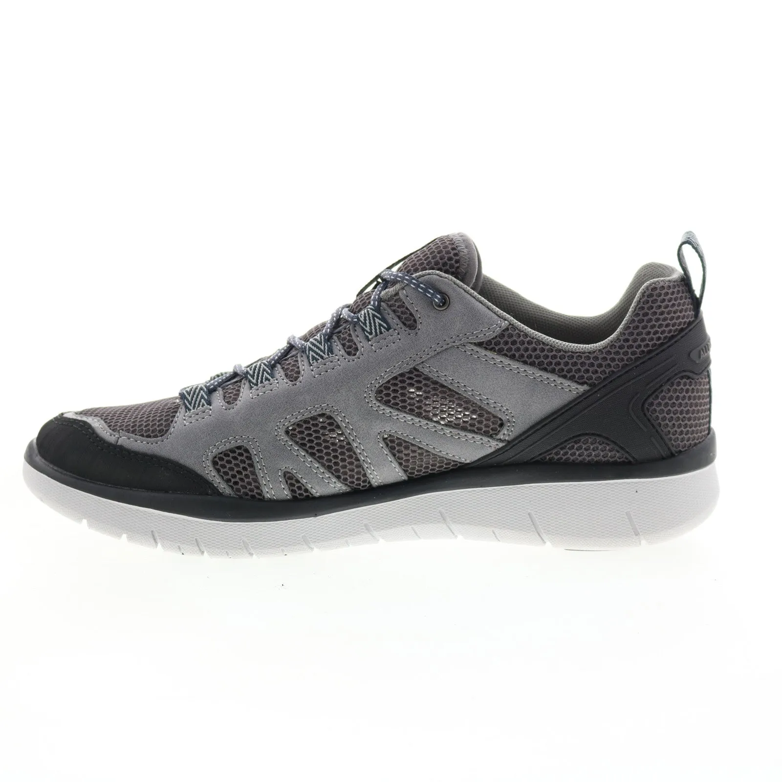 Allrounder by Mephisto Moment Mens Gray Leather Lifestyle Sneakers Shoes