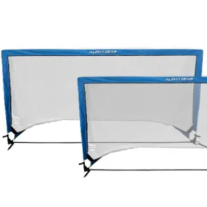 Alpha Gear Square 2 x 1 Meter Pop Up Goals - 2 in one carry bag