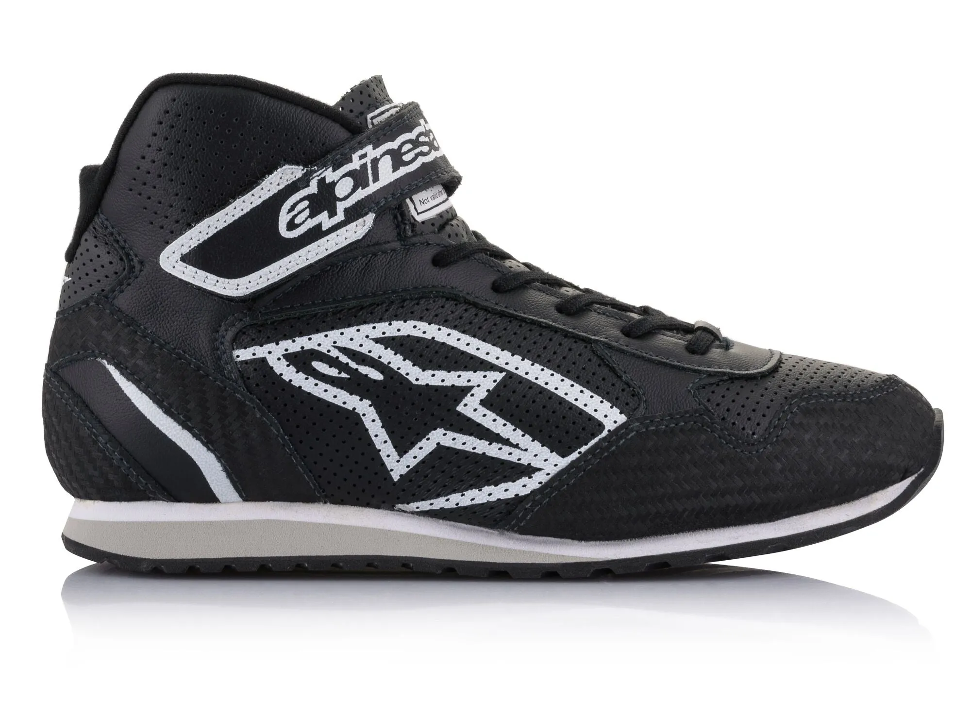 ALPINESTARS 2719021_12_9,5 Mechanic's shoes RADAR, FIA 8856-2018, black/white, Size 42,5