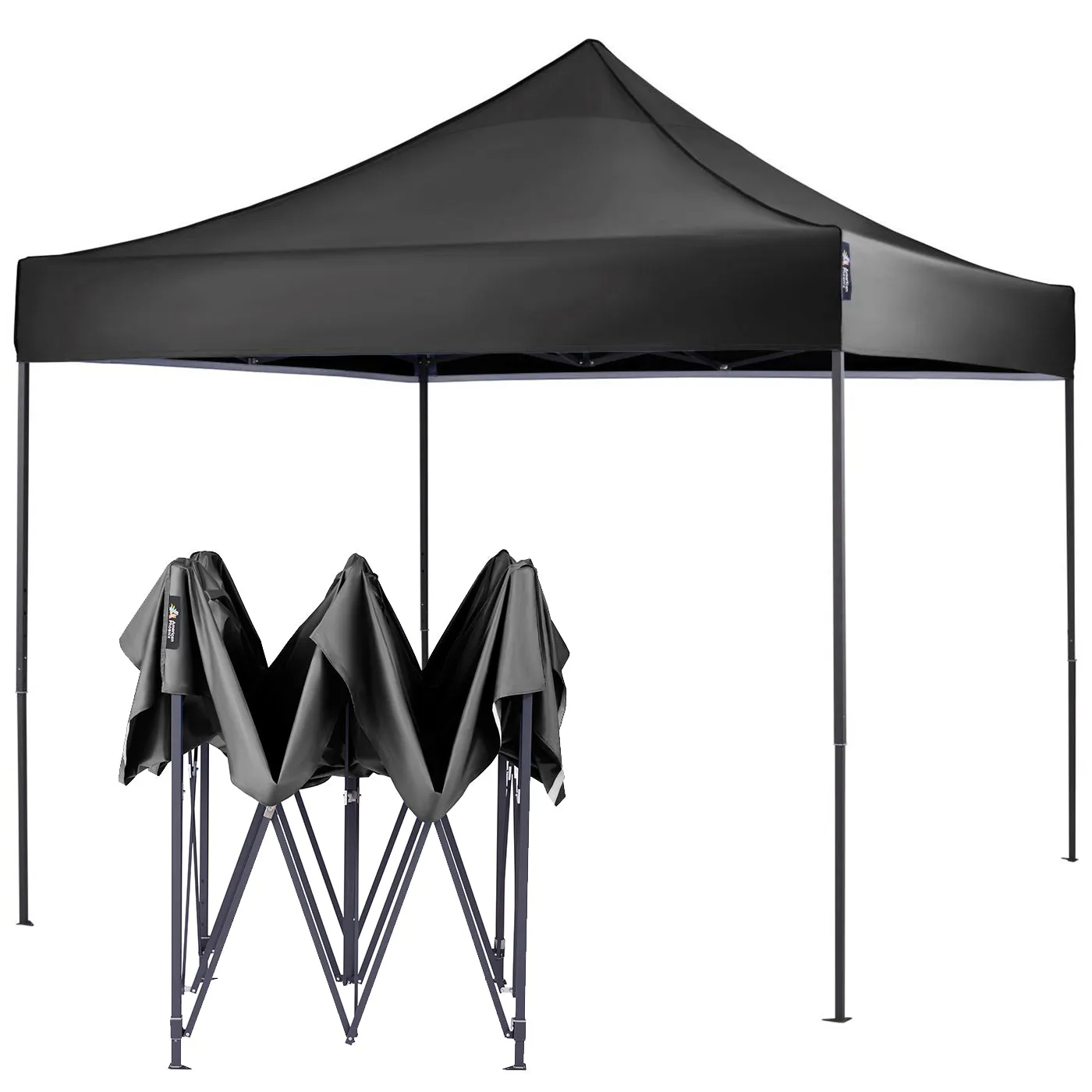 American Phoenix 10x10 Canopy Tent Pop Up Portable Instant Adjustable Outdoor Marke Shelter (Black Frame)