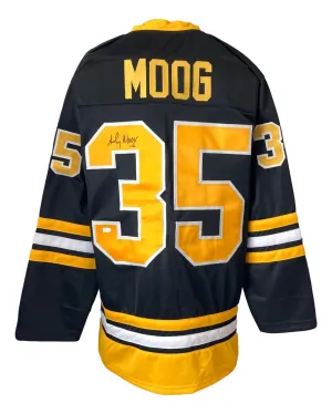 Andy Moog Boston Signed Black Hockey Jersey Sports Integrity