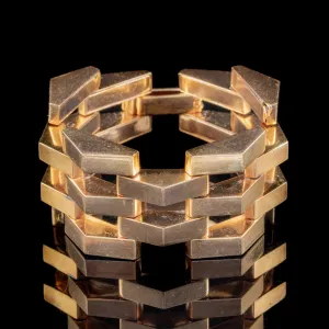 Art Deco Solid Gold Gilt Bracelet Circa 1930