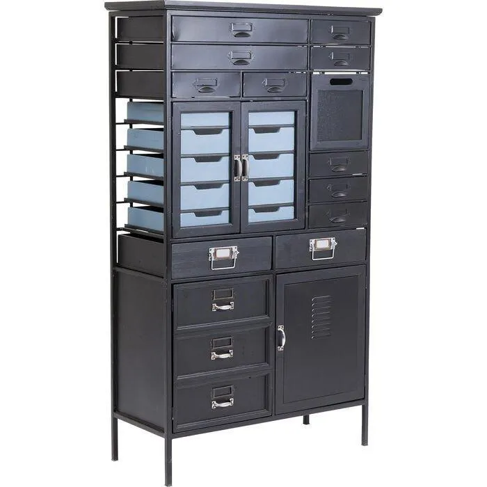 Art Factory Black Metal Industrial Dresser