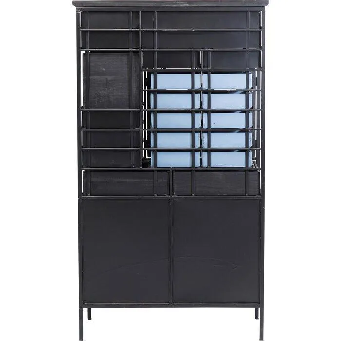 Art Factory Black Metal Industrial Dresser