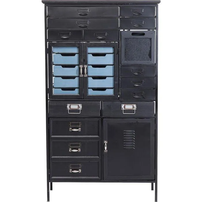 Art Factory Black Metal Industrial Dresser