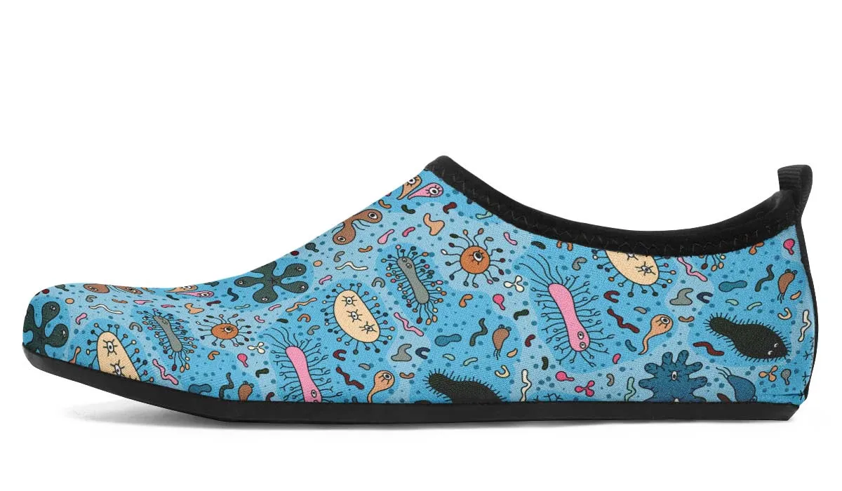 Bacteria Pattern Aqua Barefoot Shoes