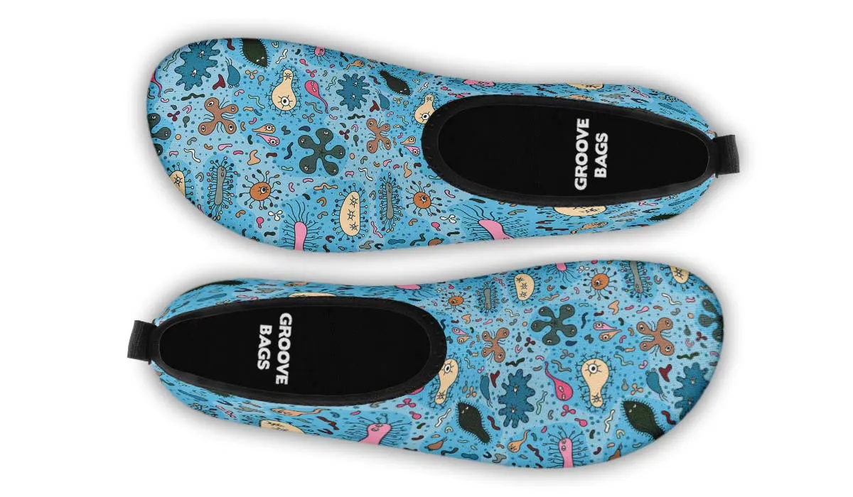 Bacteria Pattern Aqua Barefoot Shoes