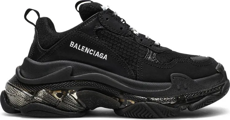 Balenciaga Wmns Triple S Sneaker Clear Sole - Black