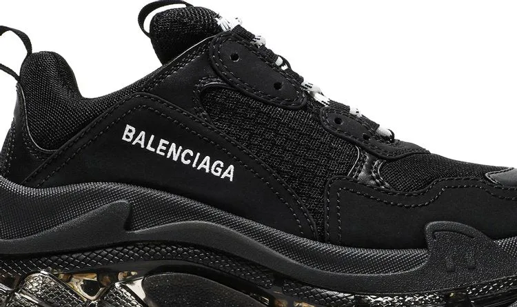 Balenciaga Wmns Triple S Sneaker Clear Sole - Black