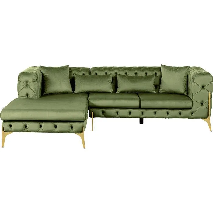 Bellissima Velvet Corner Sofa