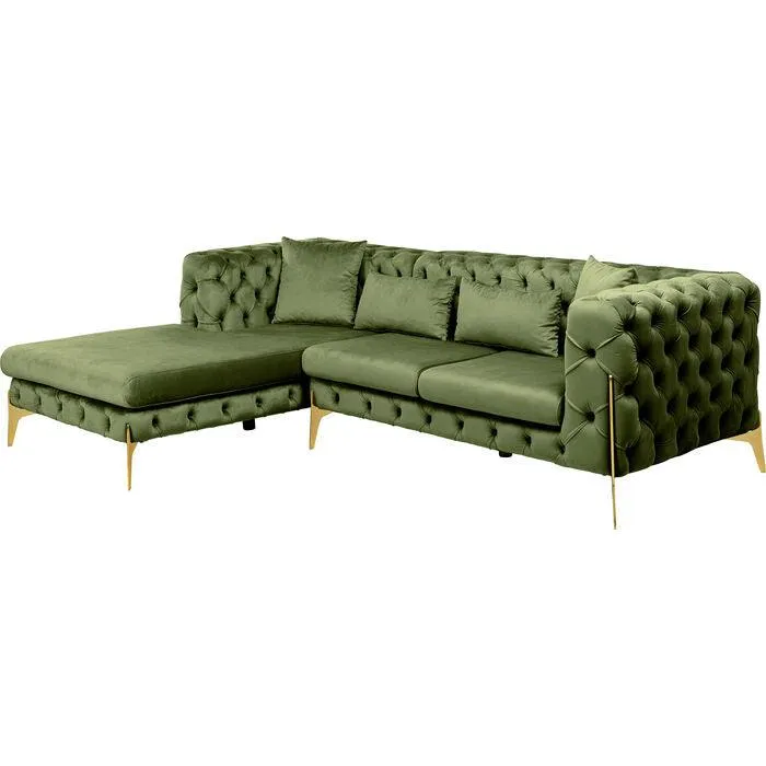 Bellissima Velvet Corner Sofa