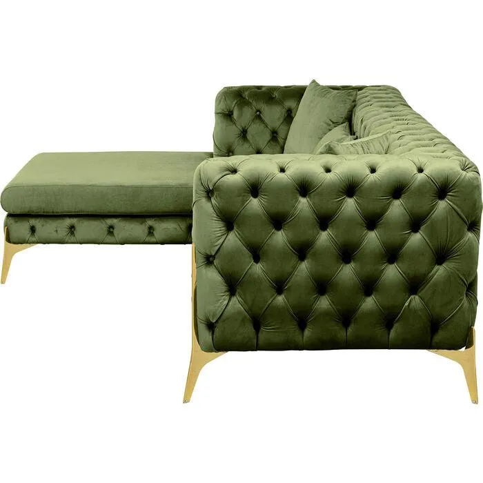 Bellissima Velvet Corner Sofa