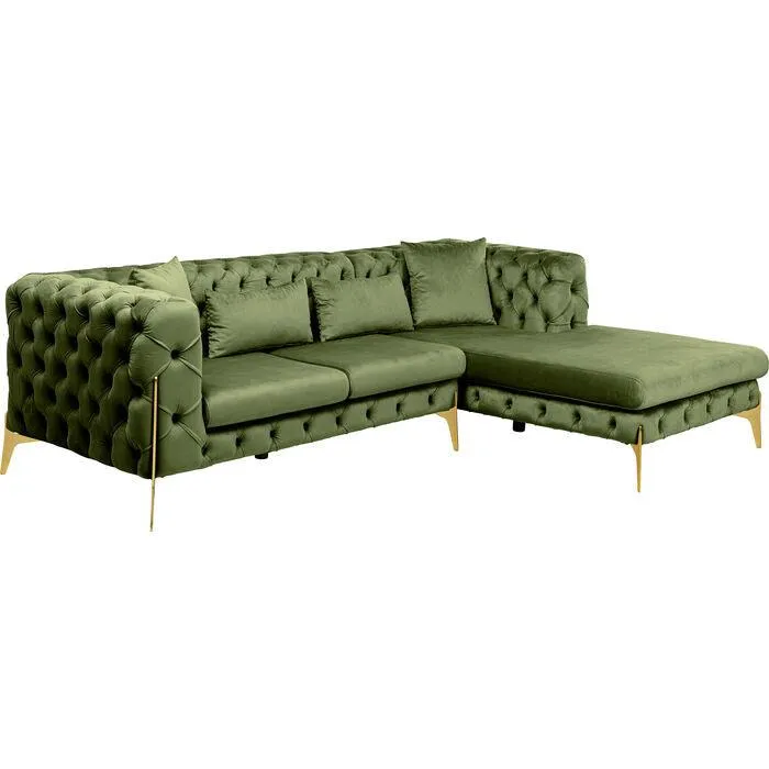 Bellissima Velvet Corner Sofa