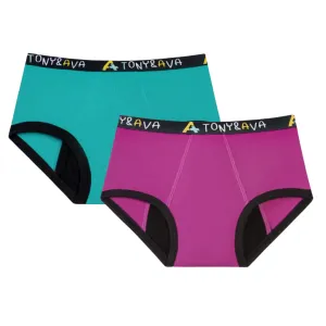 Bikini Snug - Green/Teal & Purple