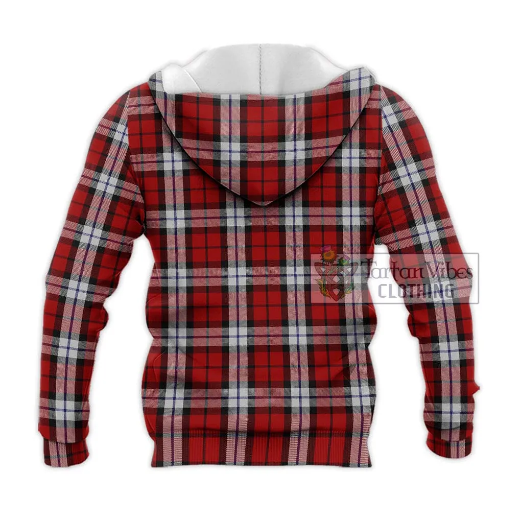 Brodie Dress Tartan Knitted Hoodie with Family Crest DNA In Me Style